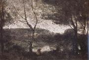 Jean Baptiste Camille  Corot Ville-d'Avray (mk11) painting